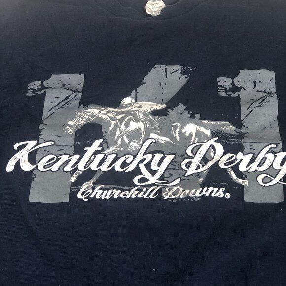Kentucky Derby Churchill Downs T-Shirt Unisex Large Blue Americana Athleisure - Picture 2 of 5